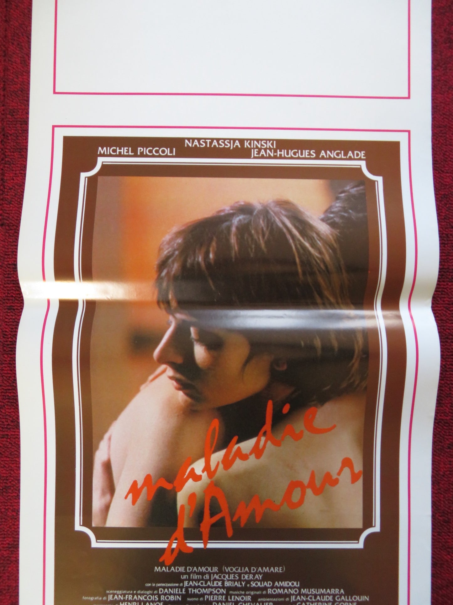 MALADY OF LOVE ITALIAN LOCANDINA (27.5"x13") POSTER NASTASSJA KINSKI 1988