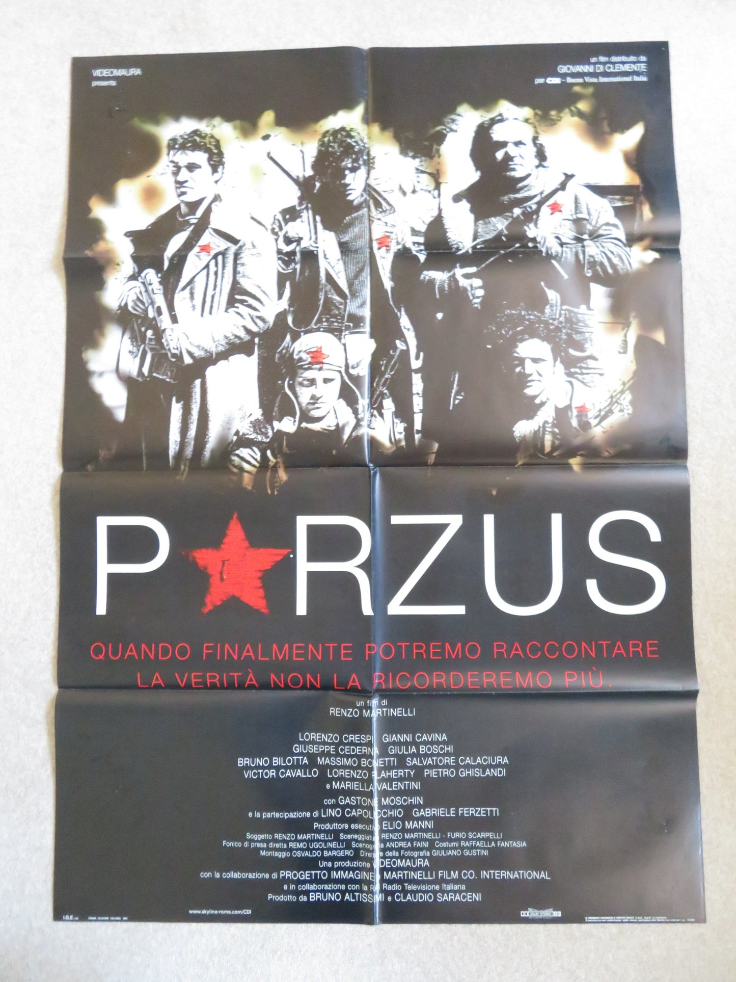 PORZUS ITALIAN 2 FOGLIO POSTER LORENZO CRESPI GIANNI CAVINA 1997