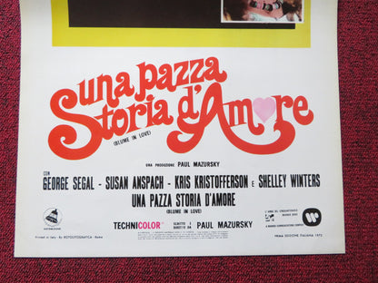 BLUME IN LOVE ITALIAN LOCANDINA POSTER GEORGE SEGAL SUSAN ANSPACH 1973