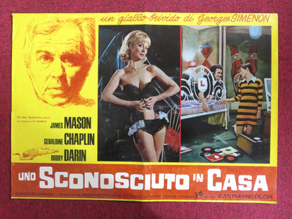 COP-OUT - G ITALIAN FOTOBUSTA POSTER JAMES MASON GERALDINE CHAPLIN 1967