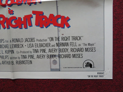 ON THE RIGHT TRACK FOLDED US ONE SHEET POSTER GARY COLEMAN 1981