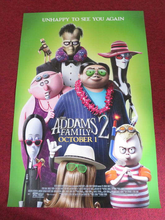 THE ADDAMS FAMILY 2 US ONE SHEET ROLLED POSTER OSCAR ISAAC CHARLIZE THERON 2021