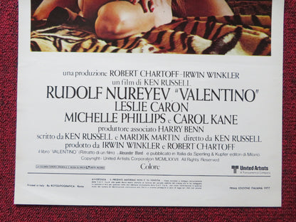 VALENTINO ITALIAN LOCANDINA POSTER RUDOLF NUREYEV 1977