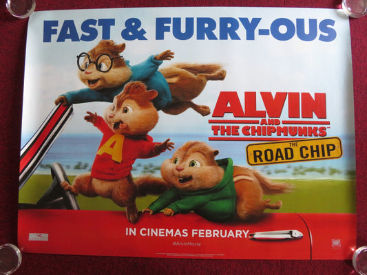ALVIN AND THE CHIPMUNKS: THE ROAD CHIP UK QUAD (30"x 40") ROLLED POSTER 2015