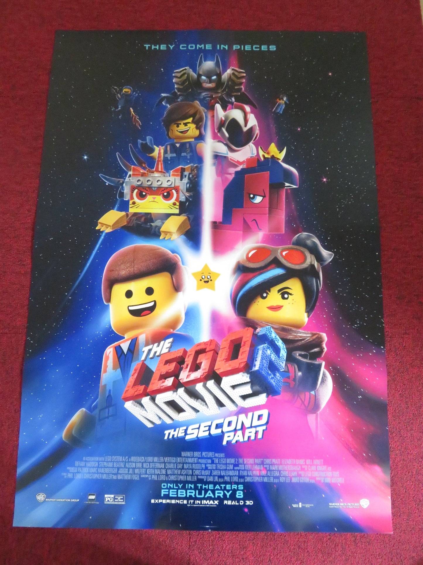 THE LEGO MOVIE 2: THE SECOND PART - B US ONE SHEET ROLLED POSTER PRATT 2019