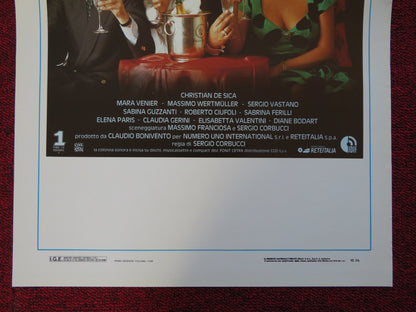 NIGHT CLUB ITALIAN LOCANDINA (27.5"x13") POSTER CHRISTIAN DE SICA 1989