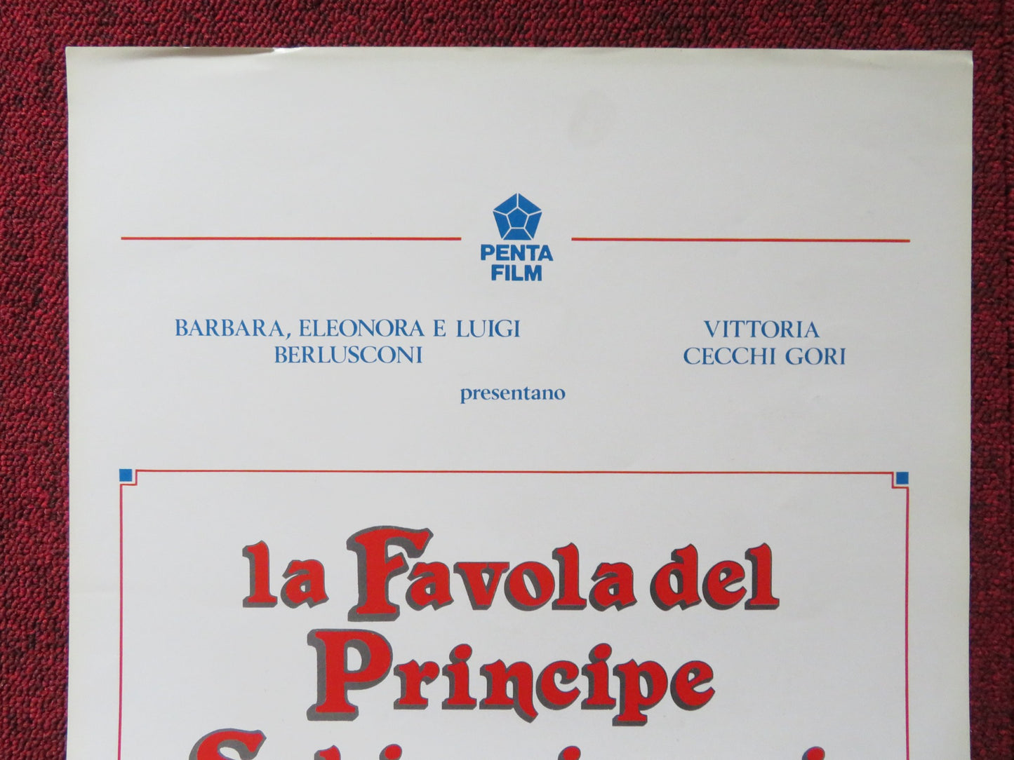 THE NUTCRACKER PRINCE ITALIAN LOCANDINA POSTER KIEFER SUTHERLAND P. O'TOOLE 1990