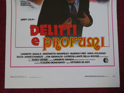 DELITTI E PROFUMI ITALIAN LOCANDINA (27.5"x13") POSTER JERRY CALA U. SMAILA 1988