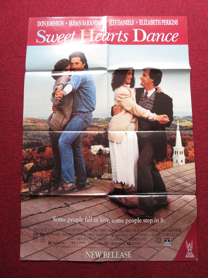 SWEET HEARTS DANCE FOLDED US ONE SHEET POSTER DON JOHNSON 1988