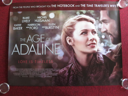 THE AGE OF ADALINE - A UK QUAD (30"x 40") ROLLED POSTER BLAKE LIVELY 2015