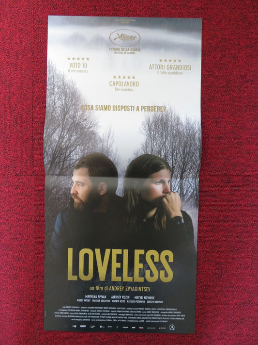 LOVELESS ITALIAN LOCANDINA POSTER MARYANA SPIVAK ALEKSEY ROZIN 2017