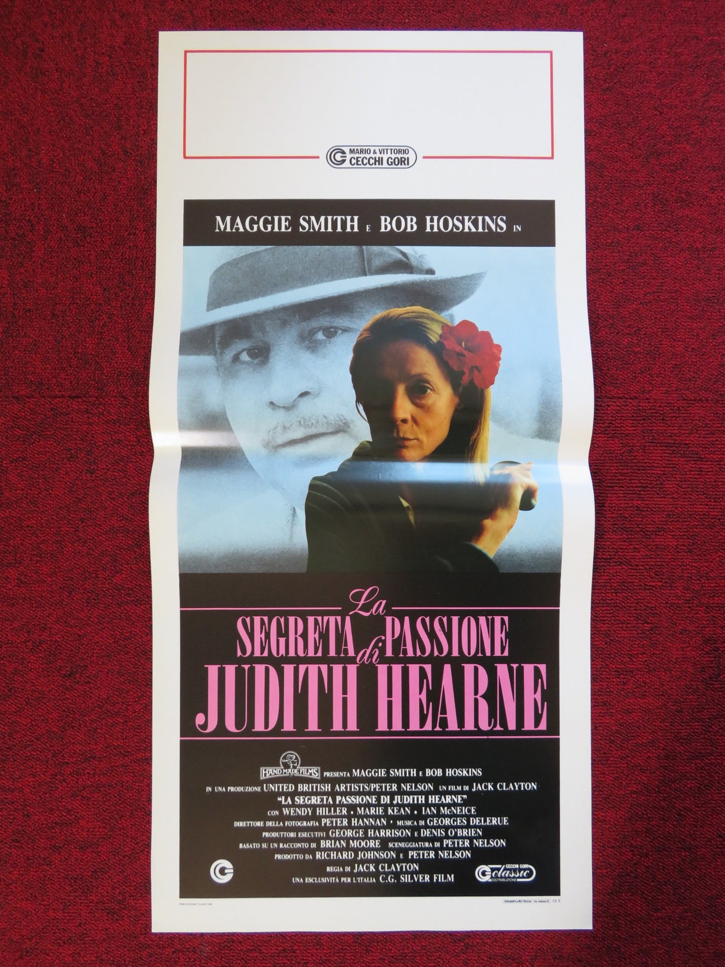 THE LONELY PASSION OF JUDITH HEARNE ITALIAN LOCANDINA (27.5"x13") POSTER 1988