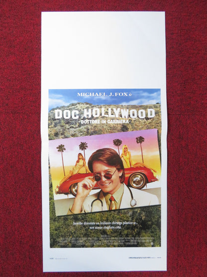 DOC HOLLYWOOD ITALIAN LOCANDINA POSTER MICHAEL J. FOX JULIE WARNER 1991