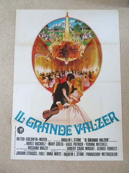 THE GREAT WALTZ ITALIAN 2 FOGLIO POSTER HORST BUCHHOLZ MARY COSTA 1972