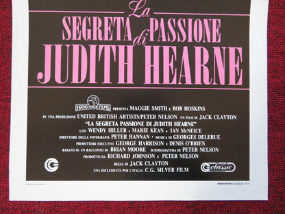 THE LONELY PASSION OF JUDITH HEARNE ITALIAN LOCANDINA (27.5"x13") POSTER 1988