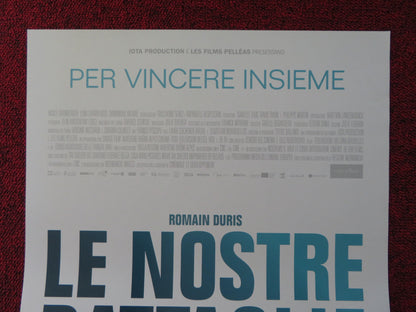 LE NOSTRE BATTAGLIE ITALIAN LOCANDINA POSTER ROMAIN DURIS BASILE GRUNBERGER 2018