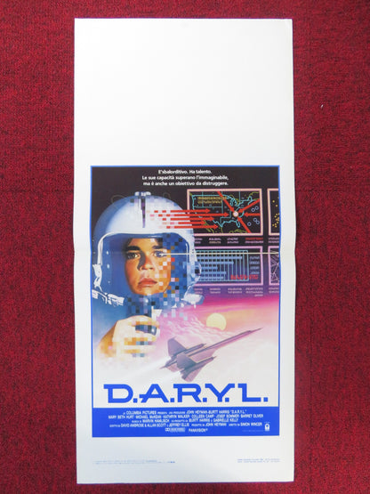 D.A.R.Y.L. ITALIAN LOCANDINA POSTER BARRET OLIVER MART BETH HURT 1985