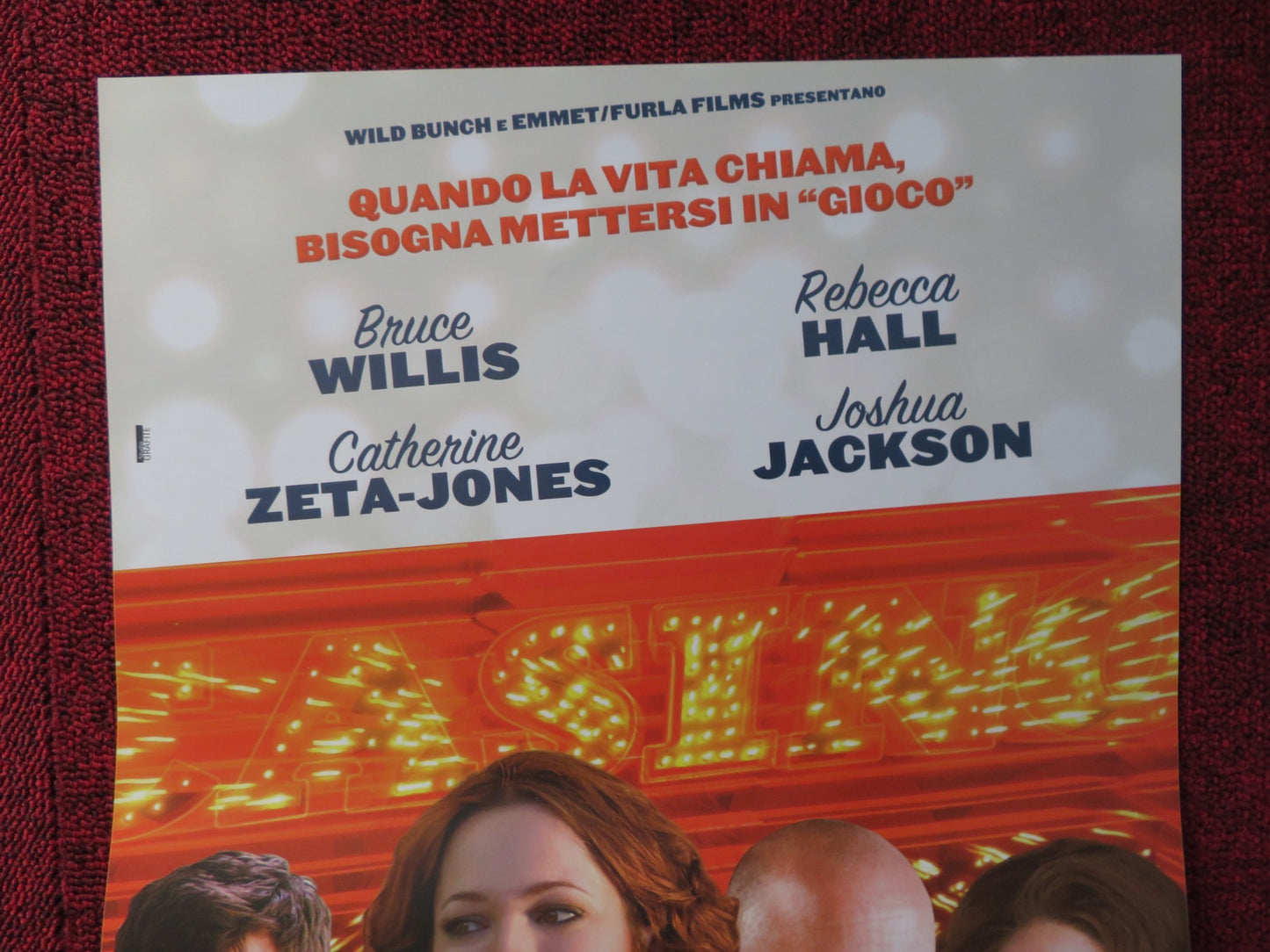 LAY THE FAVOURITE ITALIAN LOCANDINA POSTER BRUCE WILLIS REBECCA HALL 2012