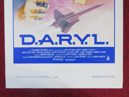 D.A.R.Y.L. ITALIAN LOCANDINA POSTER BARRET OLIVER MART BETH HURT 1985