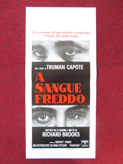 IN COLD BLOOD ITALIAN LOCANDINA POSTER TRUMAN CAPOTE ROBERT BLAKE 1968