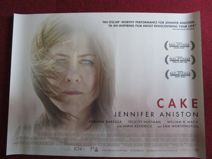 CAKE UK QUAD (30"x 40") ROLLED POSTER JENNIFER ANISTON SAM WORTHINGTON 2014