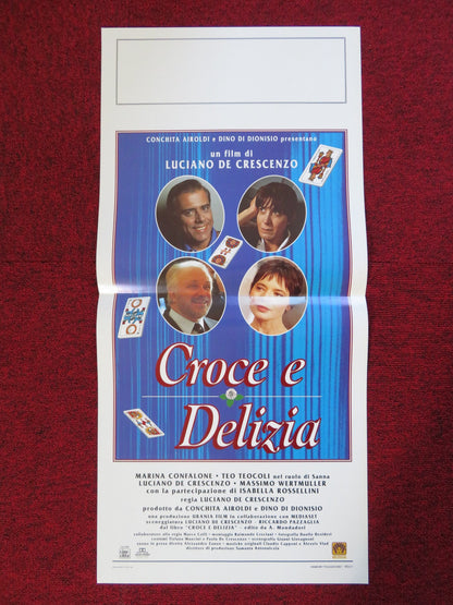 CROCE E DELIZIA ITALIAN LOCANDINA (27.5"x13") POSTER MARINA CONFALONE 1995