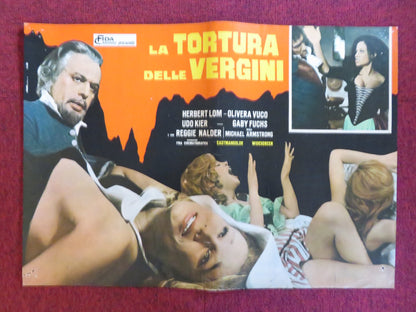 MARK OF THE DEVIL - A ITALIAN FOTOBUSTA POSTER HERBERT LOM UDO KIER 1970