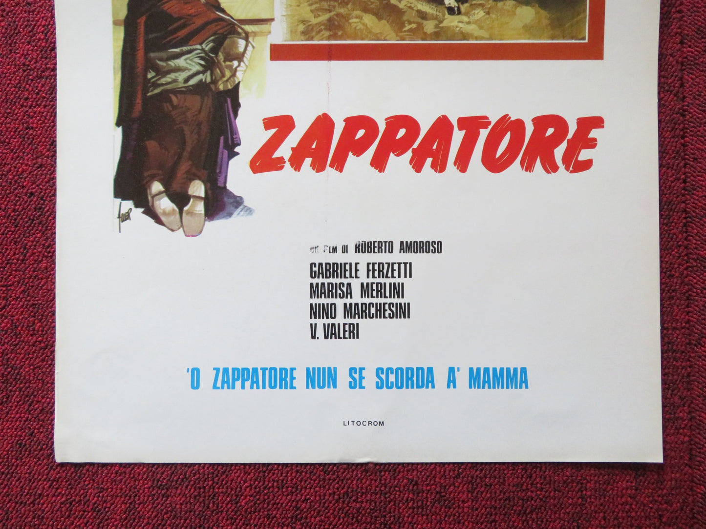 LO ZAPPATORE - B ITALIAN LOCANDINA POSTER GABRIELLE FERZETTI M. MERLINI R1950