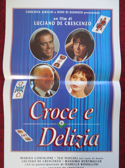 CROCE E DELIZIA ITALIAN LOCANDINA (27.5"x13") POSTER MARINA CONFALONE 1995