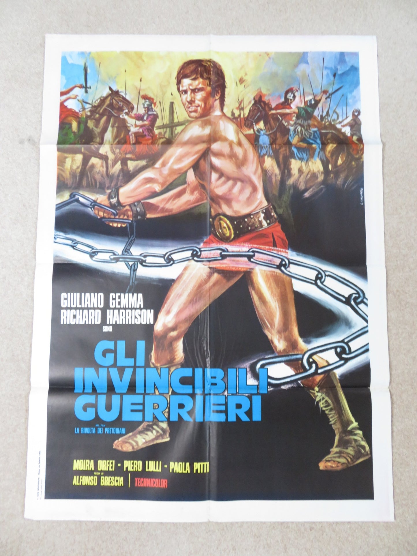 THE REVOLT OF THE PRETORIANS ITALIAN 2 FOGLIO POSTER RICHARD HARRISON 1964