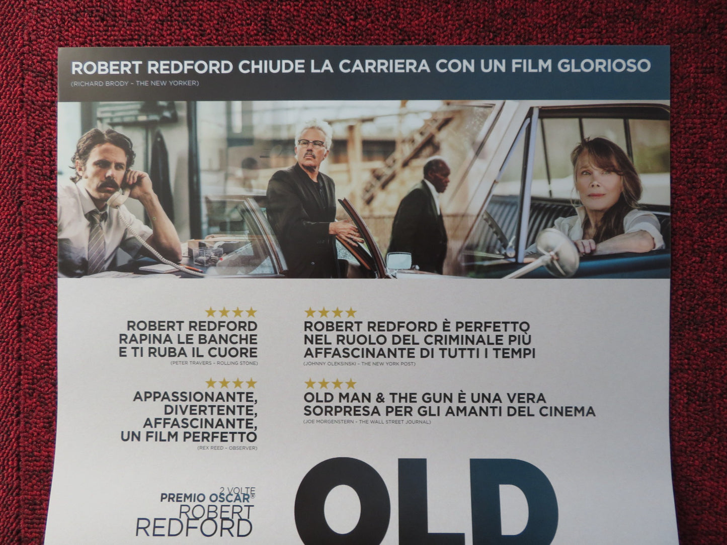 THE OLD MAN & THE GUN ITALIAN LOCANDINA POSTER ROBERT REDFORD DANNY GLOVER 2018