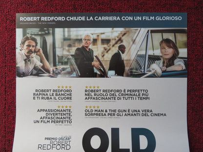 THE OLD MAN & THE GUN ITALIAN LOCANDINA POSTER ROBERT REDFORD DANNY GLOVER 2018