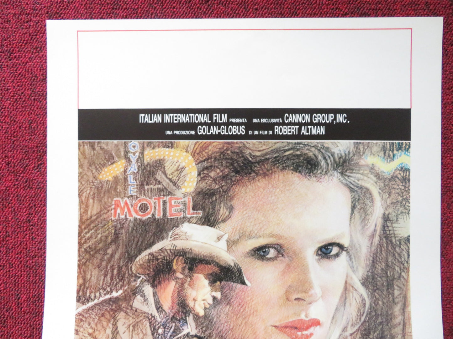 FOOL FOR LOVE ITALIAN LOCANDINA POSTER CANNON KIM BASINGER SAM SHEPARD 1986