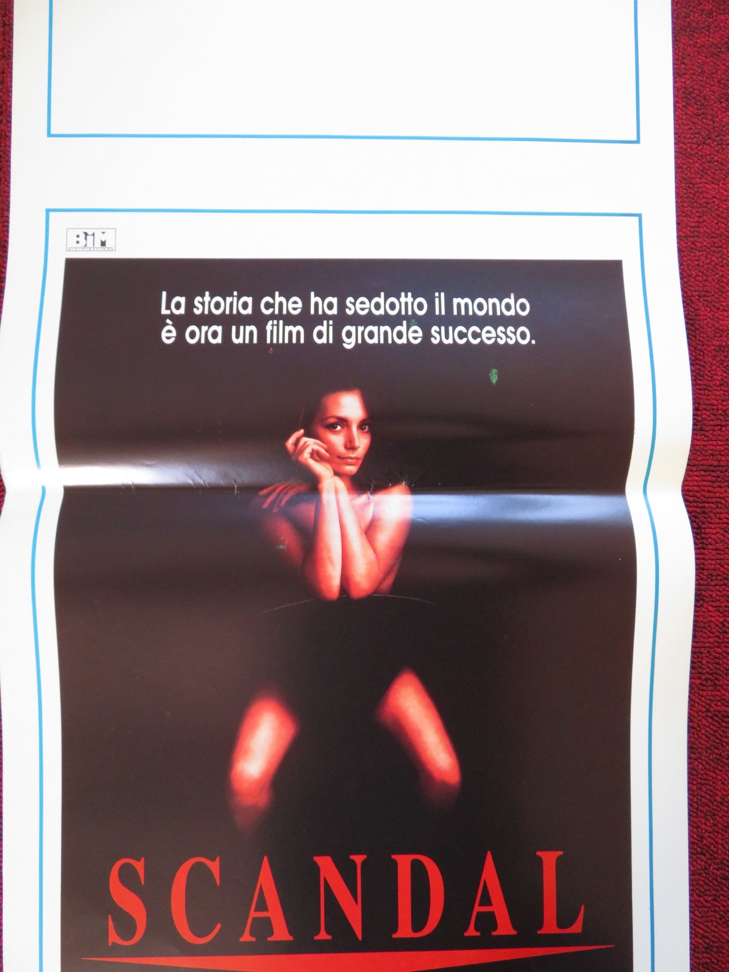 SCANDAL ITALIAN LOCANDINA (27.5"x13") POSTER JOHN HURT JOANNE WHALLEY 1989