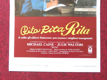 EDUCATING RITA ITALIAN LOCANDINA POSTER MICHAEL CAINE JULIE WALTERS 1983