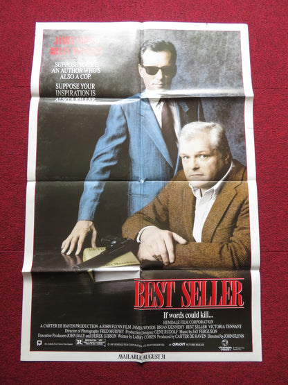 BEST SELLER FOLDED US ONE SHEET POSTER JAMES WOODS BRIAN DENNEHY 1988