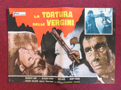 MARK OF THE DEVIL - E ITALIAN FOTOBUSTA POSTER HERBERT LOM UDO KIER 1970