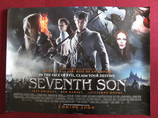 SEVENTH SON UK QUAD (30"x 40") ROLLED POSTER JEFF BRIDGES JULIANNE MOORE 2014