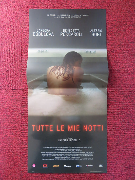 TUTTE LE MIE NOTTI ITALIAN LOCANDINA POSTER BARBORA BOBULOVA B. PORCAROLI 2018