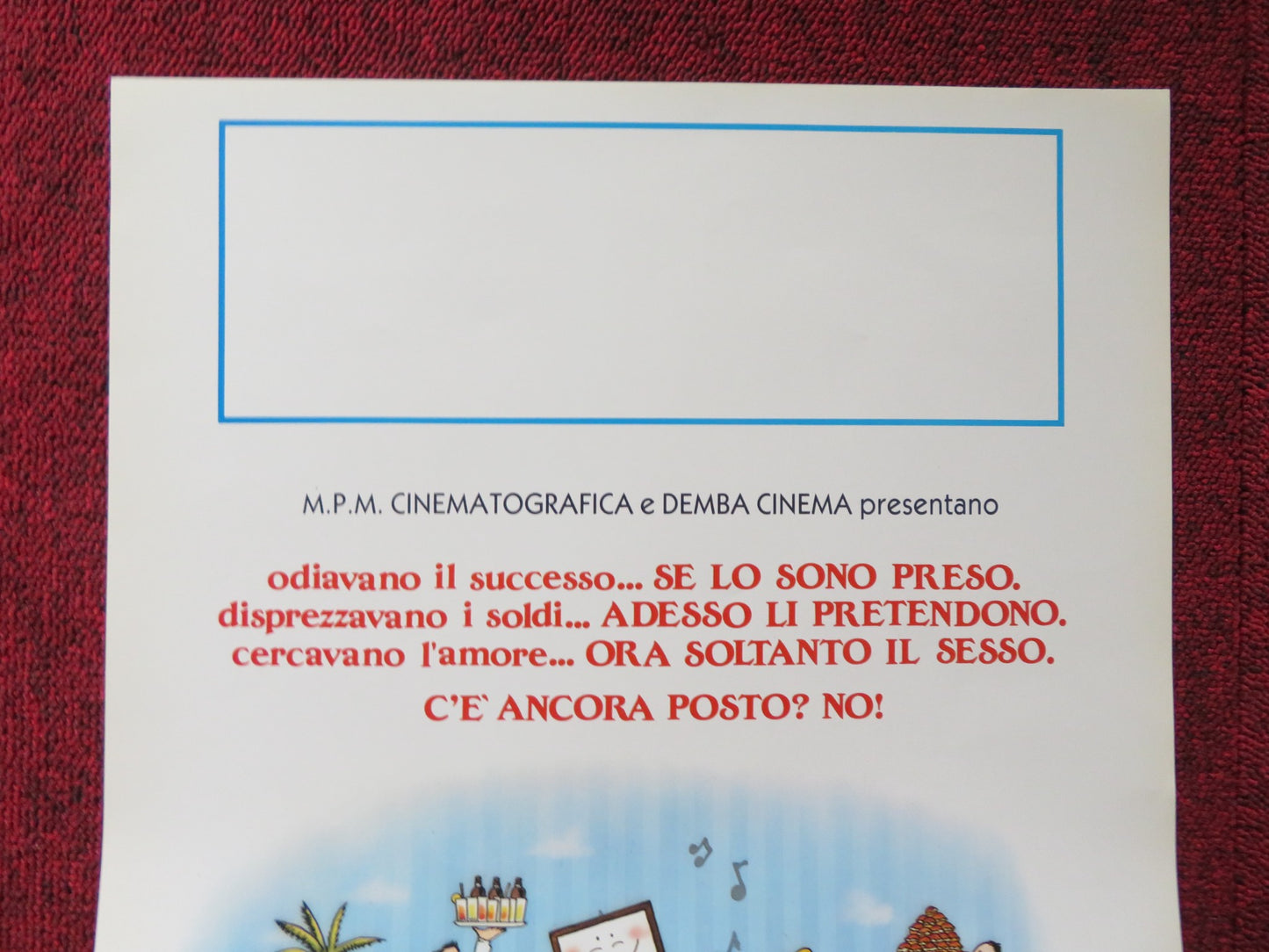 CHI C'E C'E ITALIAN LOCANDINA POSTER PIERO NATOLI LUISA MANERI 1988