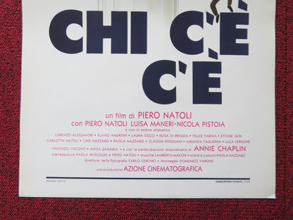 CHI C'E C'E ITALIAN LOCANDINA POSTER PIERO NATOLI LUISA MANERI 1988