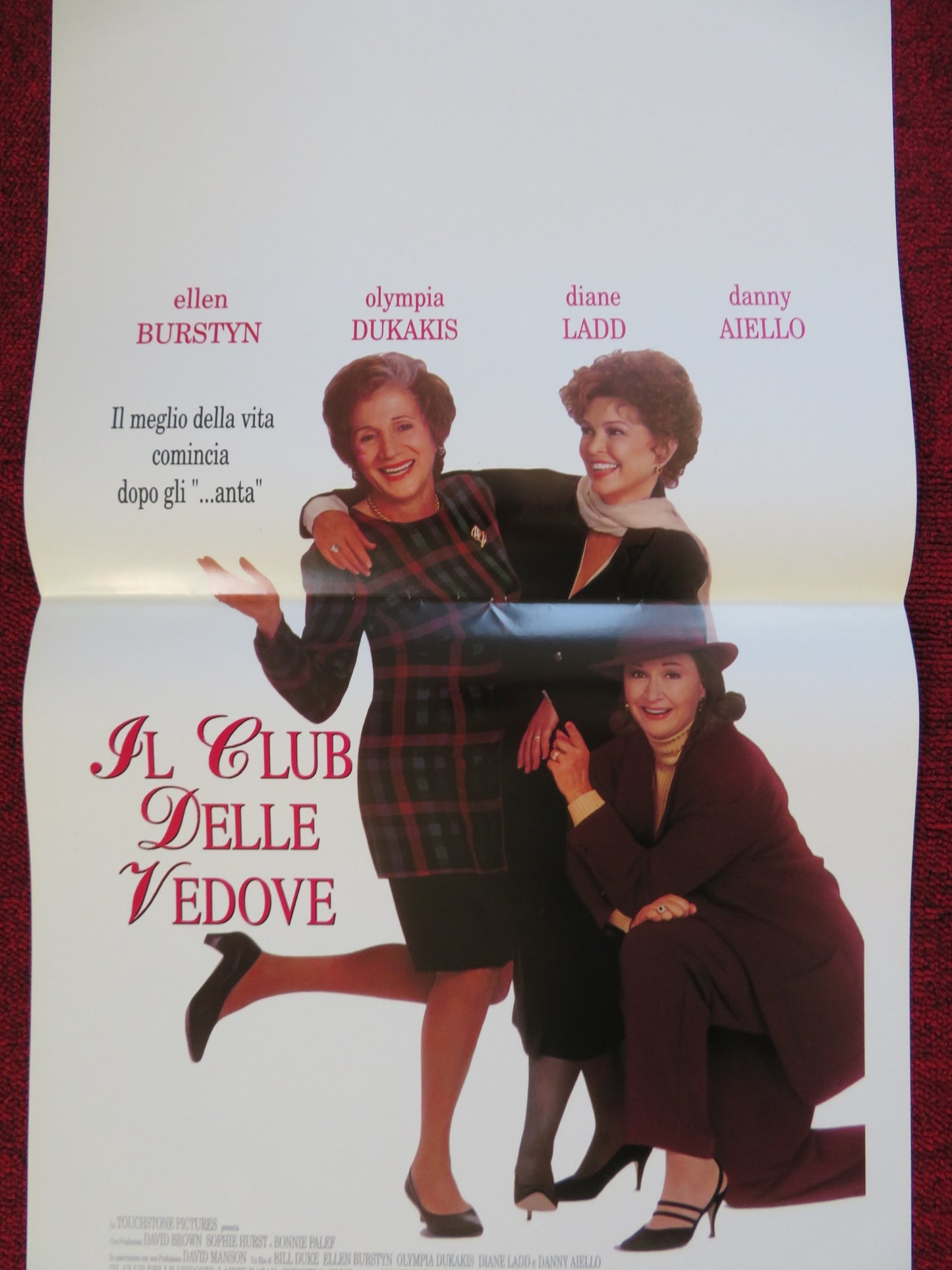 THE CEMETERY CLUB ITALIAN LOCANDINA (27.5"x13") POSTER ELLEN BURSTYN 1993