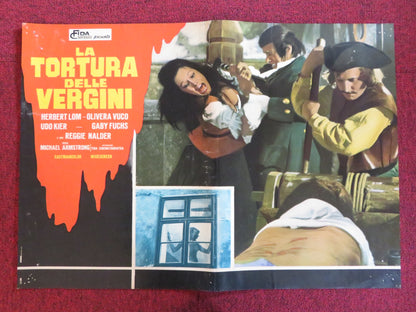 MARK OF THE DEVIL - F ITALIAN FOTOBUSTA POSTER HERBERT LOM UDO KIER 1970