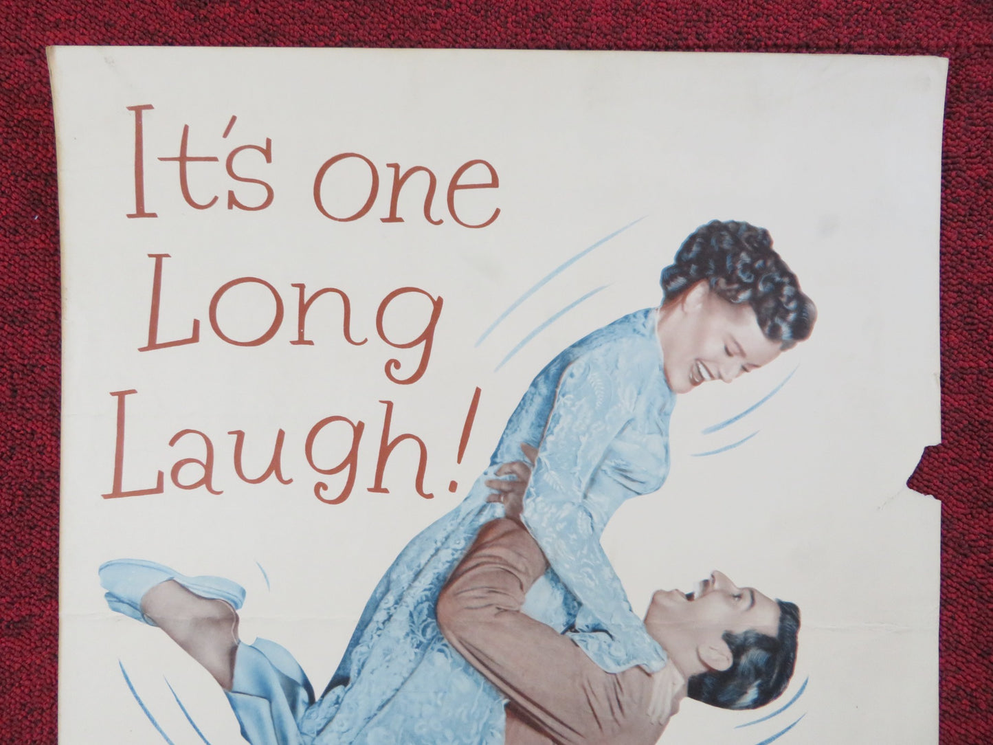 ONE LAST FLING US INSERT (14"x 36") POSTER ALEXIS SMITH ZACHARY SCOTT 1949