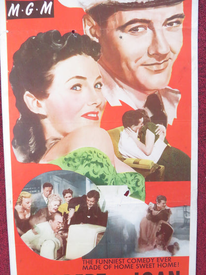 THE SKIPPER SURPRISED HIS WIFE US INSERT (14"x 36") POSTER ROBERT WALKER 1950