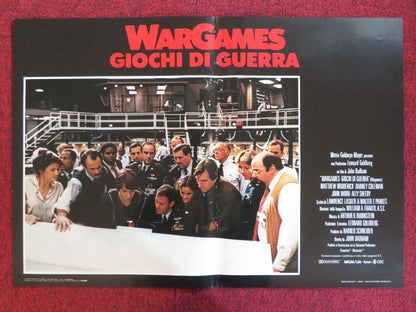 WAR GAMES - B ITALIAN FOTOBUSTA POSTER MATTHEW BRODERICK ALLY SHEEDY 1983