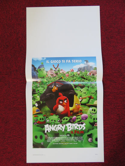 THE ANGRY BIRDS MOVIE ITALIAN LOCANDINA (27.5"x13") POSTER  JASON SUDEIKIS 2016