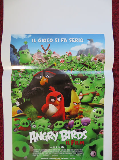 THE ANGRY BIRDS MOVIE ITALIAN LOCANDINA (27.5"x13") POSTER  JASON SUDEIKIS 2016