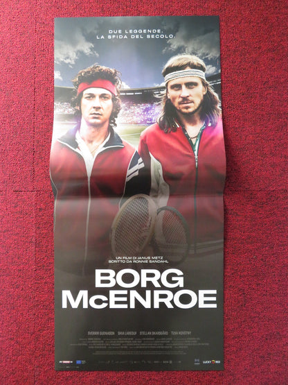 BORG VS MCENROE ITALIAN LOCANDINA POSTER SHIA LABEOUF SVERRIR GUDNASON 2017