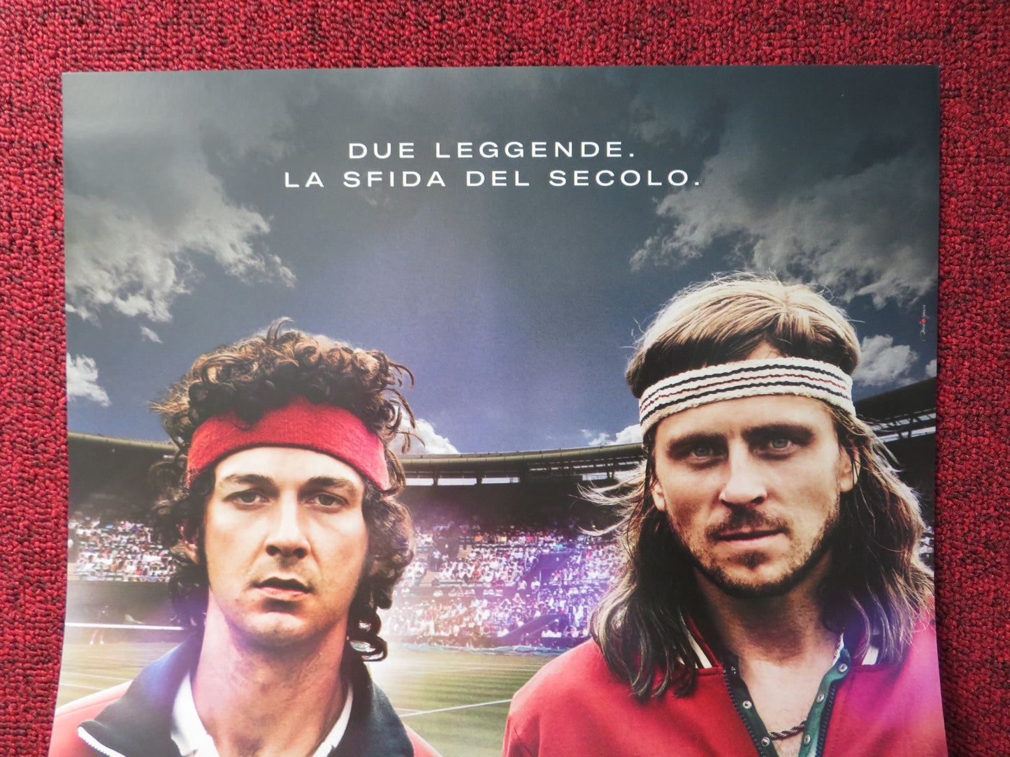 BORG VS MCENROE ITALIAN LOCANDINA POSTER SHIA LABEOUF SVERRIR GUDNASON 2017